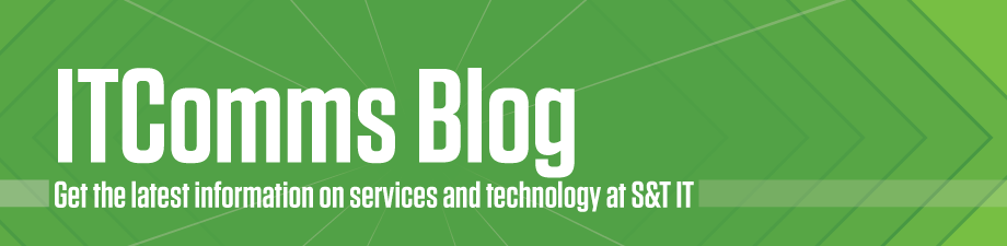 itcomms blog banner - get the latest updates on s&t it technology and service by going to https://itcomms.mst.edu/s