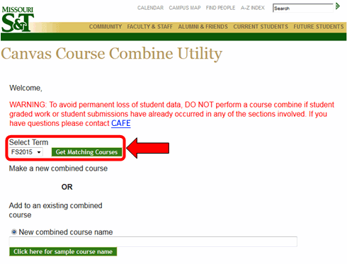 Canvas Course Combine