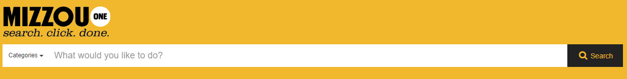 MyS&T Search Bar Placeholder from Mizzou One