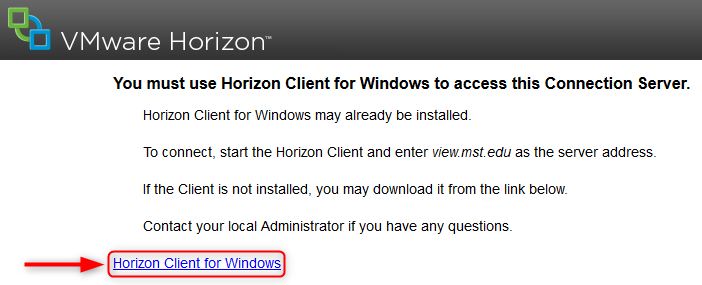 vmware horizon client download for windows